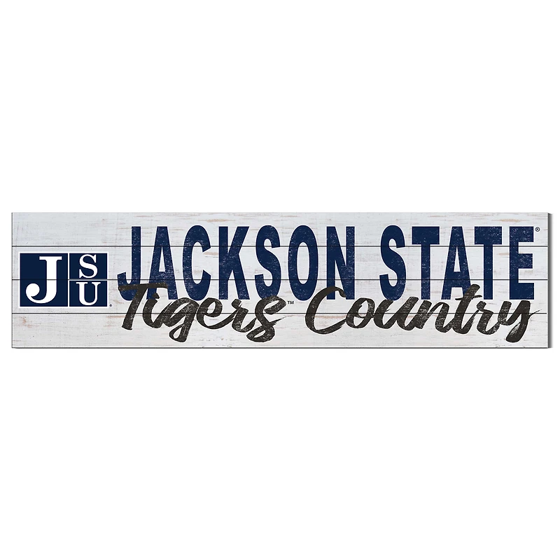 Jackson State Tigers 40'' x 10'' Logo Sign