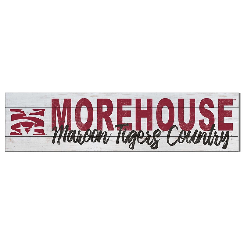 Morehouse Maroon Tigers 40'' x 10'' Logo Sign
