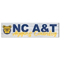 North Carolina A&T Aggies 40'' x 10'' Logo Sign