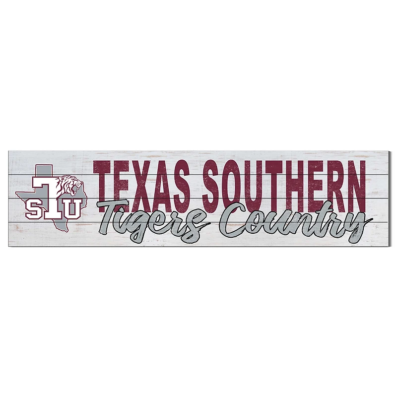 Texas Southern Tigers 40'' x 10'' Logo Sign