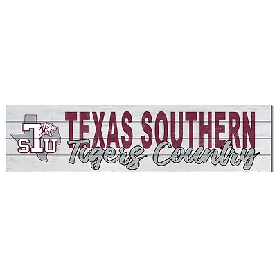 Texas Southern Tigers 40'' x 10'' Logo Sign