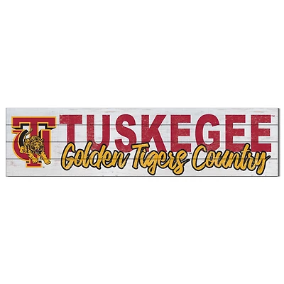 Tuskegee Golden Tigers 40'' x 10'' Logo Sign