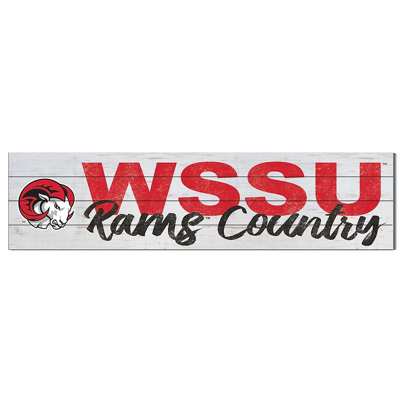 Winston-Salem State Rams 40'' x 10'' Logo Sign