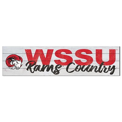 Winston-Salem State Rams 40'' x 10'' Logo Sign