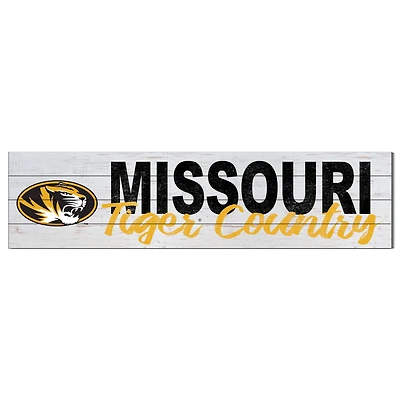 Missouri Tigers 40'' x 10'' Logo Sign