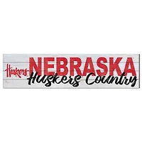 Nebraska Huskers 40'' x 10'' Logo Sign
