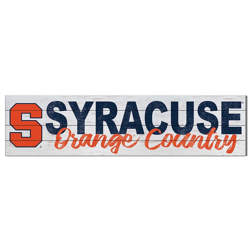 Syracuse Orange 40'' x 10'' Logo Sign