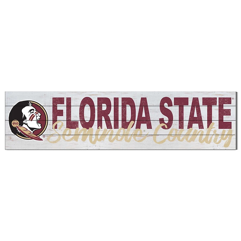 Florida State Seminoles 40'' x 10'' Logo Sign