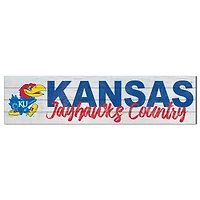 Kansas Jayhawks 40'' x 10'' Logo Sign