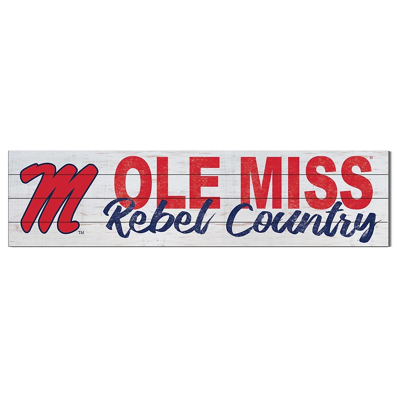 Ole Miss Rebels 40'' x 10'' Logo Sign