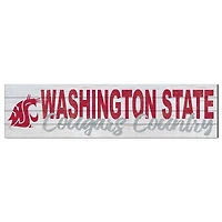 Washington State Cougars 40'' x 10'' Logo Sign