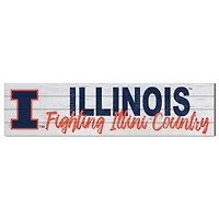 Illinois Fighting Illini 40'' x 10'' Logo Sign