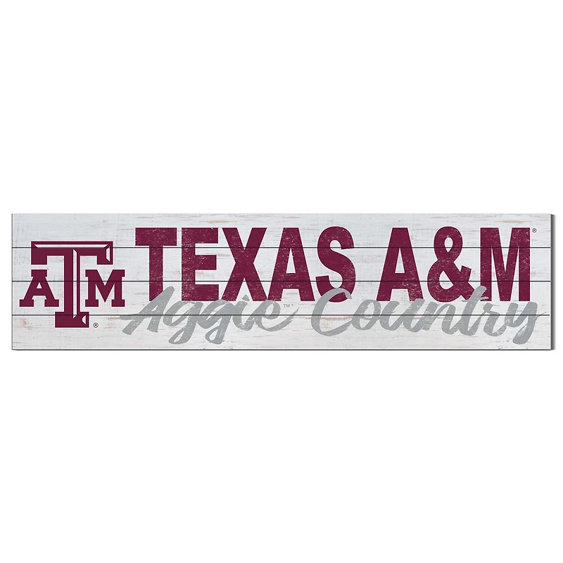 Texas A&M Aggies 40'' x 10'' Logo Sign