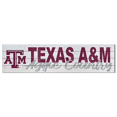 Texas A&M Aggies 40'' x 10'' Logo Sign