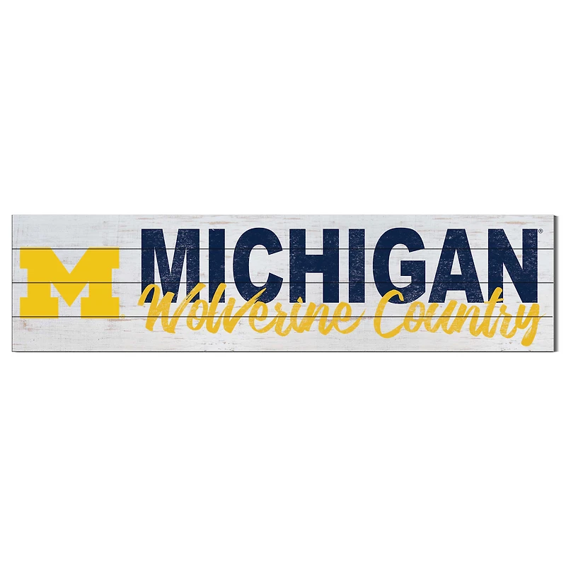Michigan Wolverines 40'' x 10'' Logo Sign