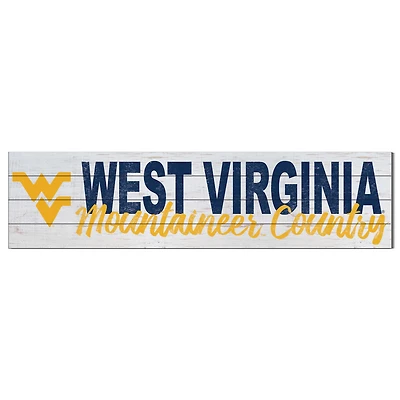 West Virginia Mountaineers 40'' x 10'' Logo Sign