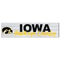 Iowa Hawkeyes 40'' x 10'' Logo Sign