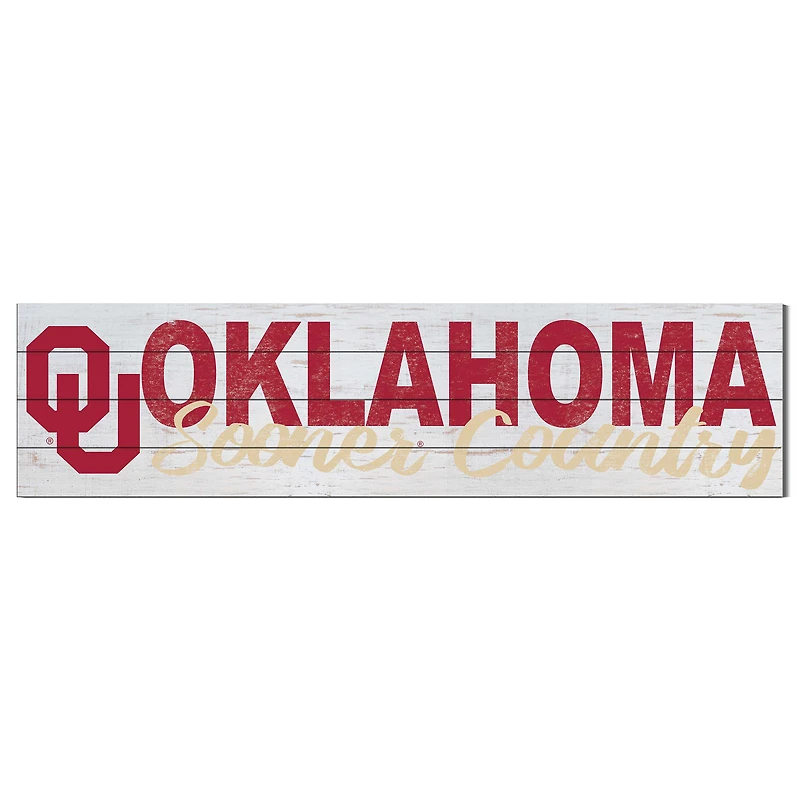 Oklahoma Sooners 40'' x 10'' Logo Sign