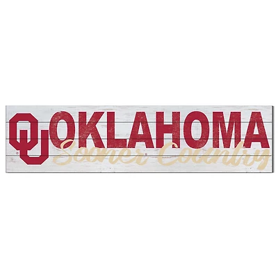 Oklahoma Sooners 40'' x 10'' Logo Sign