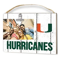 Miami Hurricanes 8'' x 10'' Weathered Clip It Frame