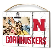 Nebraska Huskers 8'' x 10'' Weathered Clip It Frame