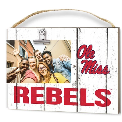 Ole Miss Rebels 8'' x 10'' Weathered Clip It Frame