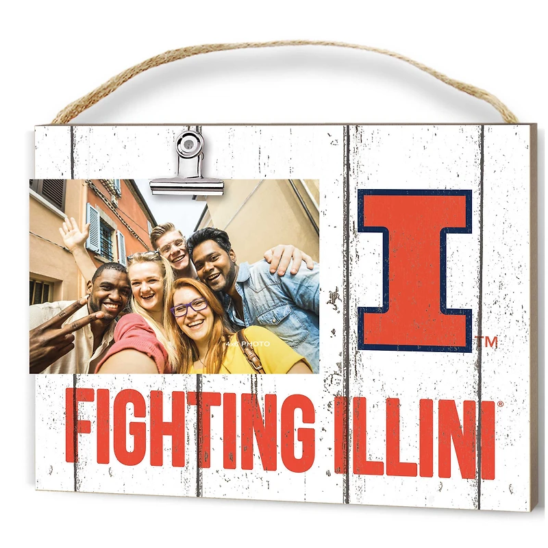 Illinois Fighting Illini 8'' x 10'' Weathered Clip It Frame