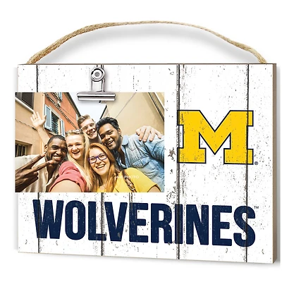 Michigan Wolverines 8'' x 10'' Weathered Clip It Frame
