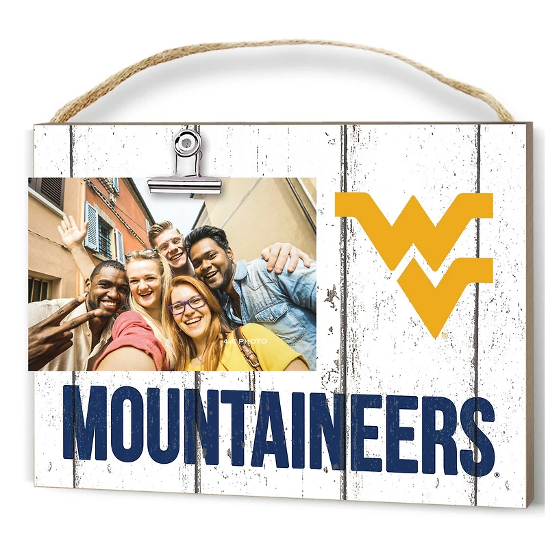 West Virginia Mountaineers 8'' x 10'' Weathered Clip It Frame
