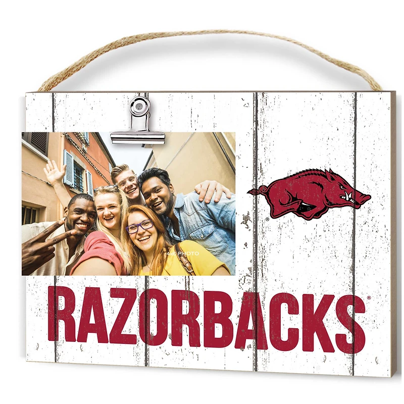 Arkansas Razorbacks 8'' x 10'' Weathered Clip It Frame
