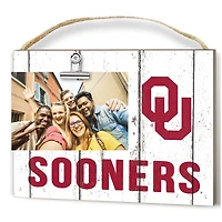 Oklahoma Sooners 8'' x 10'' Weathered Clip It Frame