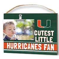 Miami Hurricanes 8'' x 10'' Cutest Little Team Logo Clip Photo Frame