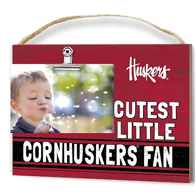 Nebraska Huskers 8'' x 10'' Cutest Little Team Logo Clip Photo Frame