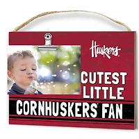 Nebraska Huskers 8'' x 10'' Cutest Little Team Logo Clip Photo Frame
