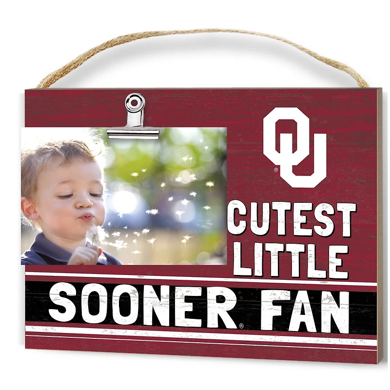 Oklahoma Sooners 8'' x 10'' Cutest Little Team Logo Clip Photo Frame
