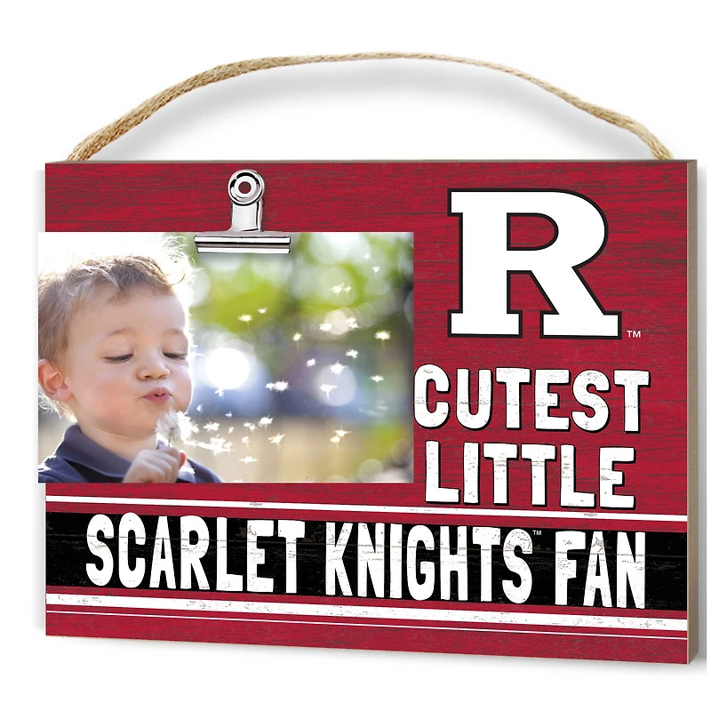 Rutgers Scarlet Knights 8'' x 10'' Cutest Little Team Logo Clip Photo Frame