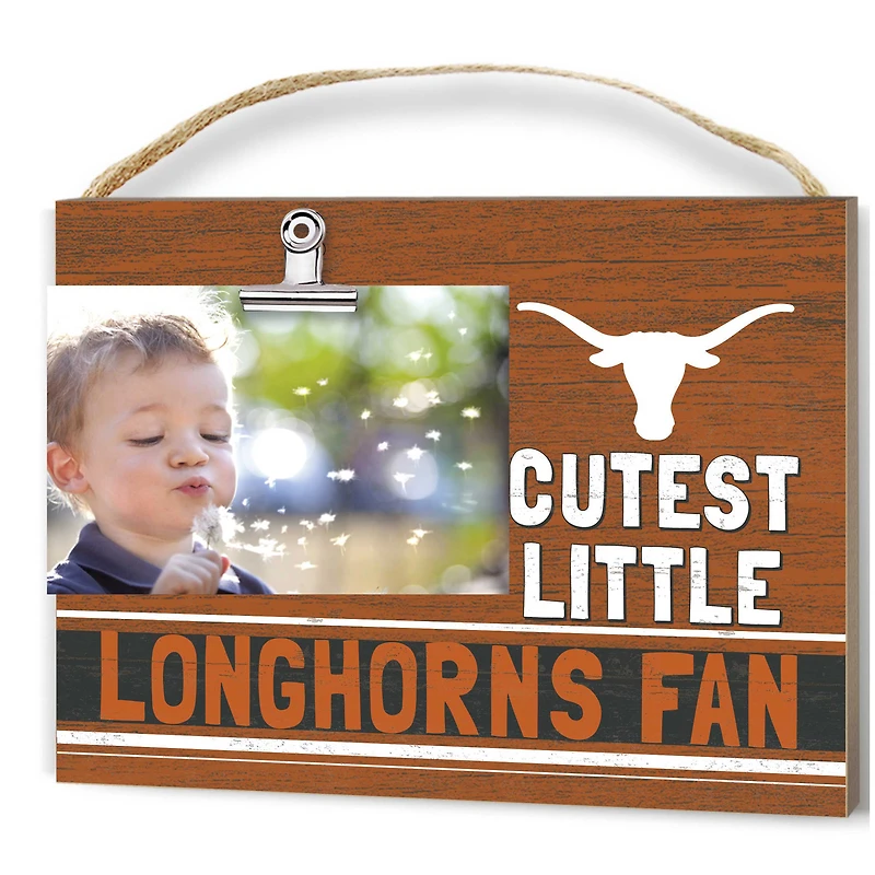 Texas Longhorns 8'' x 10'' Cutest Little Team Logo Clip Photo Frame