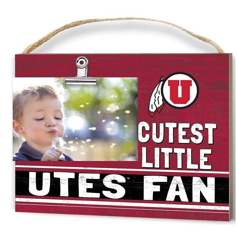 Utah Utes 8'' x 10'' Cutest Little Team Logo Clip Photo Frame