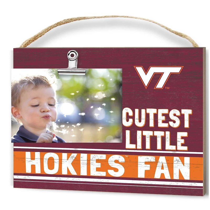 Virginia Tech Hokies 8'' x 10'' Cutest Little Team Logo Clip Photo Frame