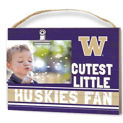 Washington Huskies 8'' x 10'' Cutest Little Team Logo Clip Photo Frame
