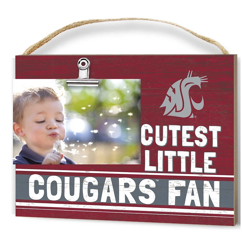 Washington State Cougars 8'' x 10'' Cutest Little Team Logo Clip Photo Frame