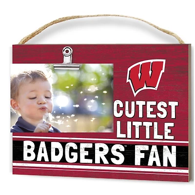 Wisconsin Badgers 8'' x 10'' Cutest Little Team Logo Clip Photo Frame