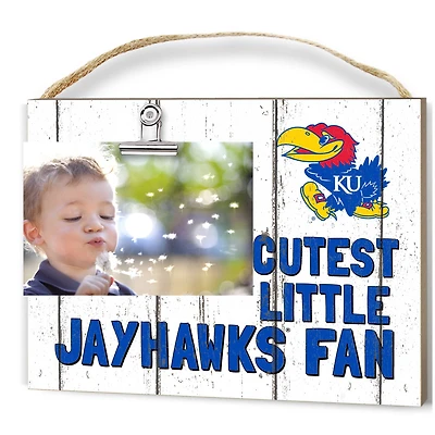 Kansas Jayhawks 8'' x 10'' Cutest Little Weathered Logo Clip Photo Frame