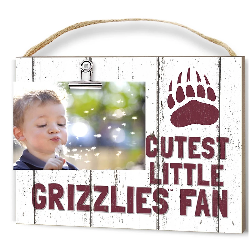 Montana Grizzlies 8'' x 10'' Cutest Little Weathered Logo Clip Photo Frame