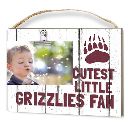 Montana Grizzlies 8'' x 10'' Cutest Little Weathered Logo Clip Photo Frame