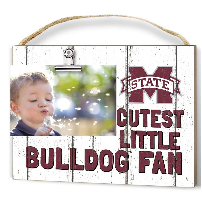 Mississippi State Bulldogs 8'' x 10'' Cutest Little Weathered Logo Clip Photo Frame