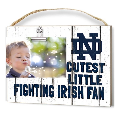 Notre Dame Fighting Irish 8'' x 10'' Cutest Little Weathered Logo Clip Photo Frame