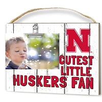 Nebraska Huskers 8'' x 10'' Cutest Little Weathered Logo Clip Photo Frame