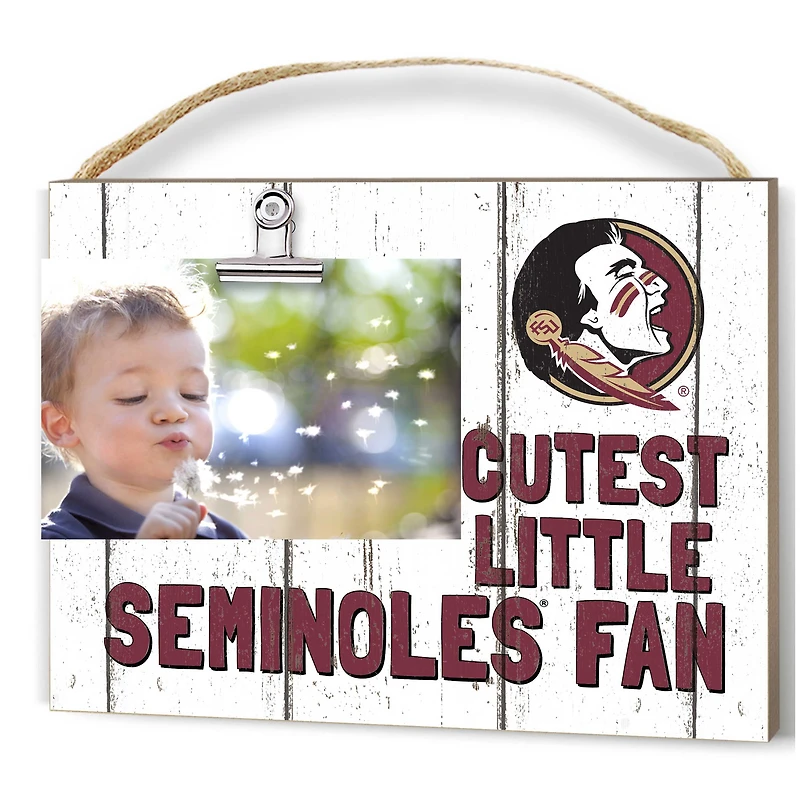 Florida State Seminoles 8'' x 10'' Cutest Little Weathered Logo Clip Photo Frame