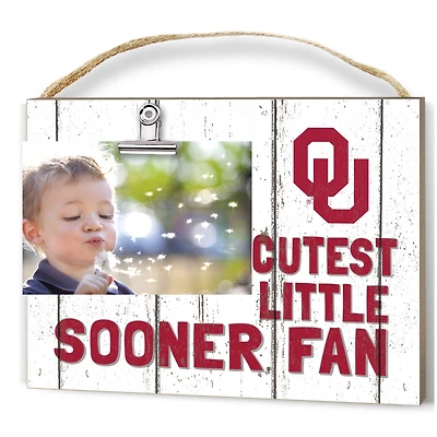 Oklahoma Sooners 8'' x 10'' Cutest Little Weathered Logo Clip Photo Frame